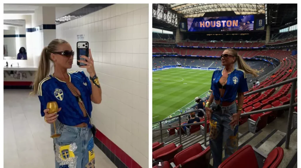 Influencerița care a stârnit controverse la Cupa Mondială 2026. De ce își decupează tricourile naționalei Suediei