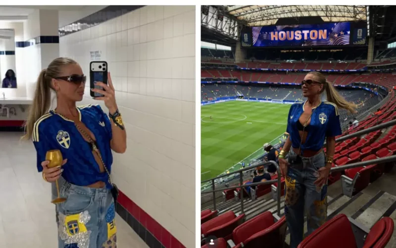 Influencerița care a stârnit controverse la Cupa Mondială 2026. De ce își decupează tricourile naționalei Suediei
